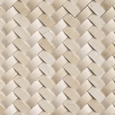 CREMA HERRINGBONE ARCHED MOSAIC