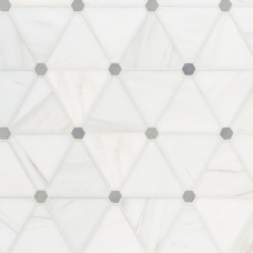 BIANCO DOLOMITE PINWHEEL MOSAIC
