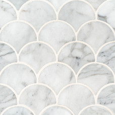 CALACATTA BLANCO SCALLOP MOSAIC