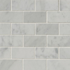 CARRARA WHITE 2X4 MOSAIC