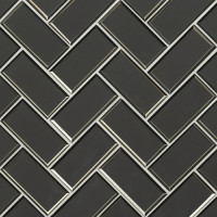 METALLIC GRAY BEVEL HERRINGBONE