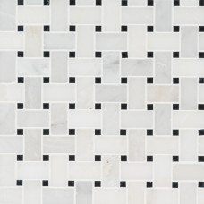 GREECIAN WHITE BASKETWEAVE MOSAIC