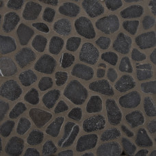 BLACK PEBBLES MESH BACKED