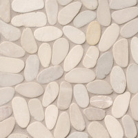 SLICED EARTH PEBBLES MESH BACKED