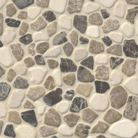 MIX MARBLE PEBBLES MESH BACKED