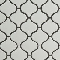 WHITE GLOSSY ARABESQUE 6MM