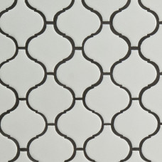 WHITE GLOSSY ARABESQUE 6MM