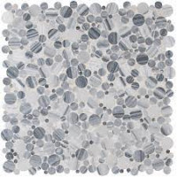 ALASKA GRAY PEBBLES MESH BACKED