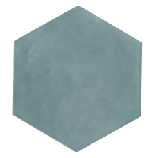 MAIOLICA HEXAGON 7”X8” Aqua