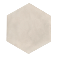 MAIOLICA HEXAGON 7”X8” Biscuit