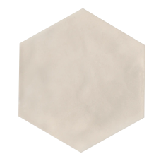 MAIOLICA HEXAGON 7”X8” Biscuit