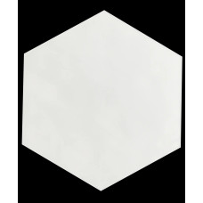 MAIOLICA HEXAGON 7”X8” White