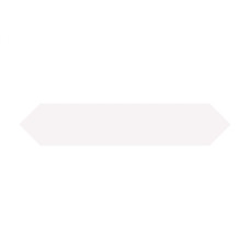 BLOCK ARROW BLANCO MATTE 2X10