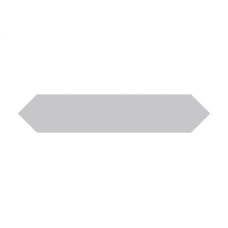 BLOCK ARROW GRIS MATTE 2X10