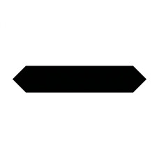 BLOCK ARROW NEGRO MATTE 2X10