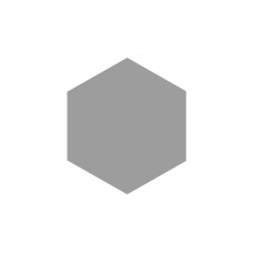BLOCK HEXAGON ACERO MATTE 5X6