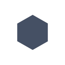 BLOCK HEXAGON AZUL MATTE 5X6