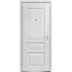 Front Exterior Prehung Steel Door / Ballucio 0435 White Enamel / Panel Single Classic Painted
