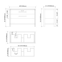 Dowell 028 Series 48 Inch Vanity