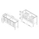 Dowell 001 Series 60 Inch Vanity