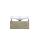 Scopi  Rustic Acacia Bathroom Vanity and Acrylic Composite Top with Integrated Sink