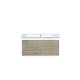 Scopi  Rustic Acacia Bathroom Vanity and Acrylic Composite Top with Integrated Sink