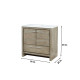Lafarre  Rustic Acacia Double Bathroom Vanity, White Quartz Top, and White Square Sinks