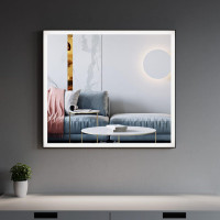 Black Alu Frame Mirror 5005 3631