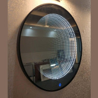 Round Tunnel Look LED Mirror 5006 027 10ML 28 inches
