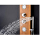 MANSION 60 IN. FULL BODY SHOWER PANEL WITH HEAVY RAIN SHOWER AND SPRAY WAND IN NATURAL BAMBOO