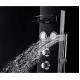 COLOSSAL SERIES 56 IN. FULL BODY SHOWER PANEL SYSTEM WITH HEAVY RAIN SHOWER AND SPRAY WAND IN BLACK