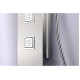 VISOR 60 IN. FULL BODY SHOWER PANEL WITH HEAVY RAIN SHOWER AND SPRAY WAND IN BRUSHED STEEL