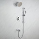 Luviah Set, 8" Round Rain Shower and Handheld