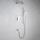 Cero Set, 8" Square Rain Shower and Handheld