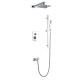 Cero Set, 8" Square Rain Shower and Handheld