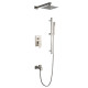 Cero Set, 8" Square Rain Shower and Handheld