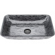 VIGO Rectangular Titanium Glass Vessel Bathroom Sink