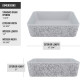 Zinnia Concrete Rectangular Vessel Bathroom Sink in Ash