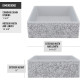 Aster Concrete Square Vessel Bathroom Sink in Ash