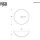 VIGO Lotus Matte StoneTM Vessel Bathroom Sink