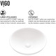 VIGO Lotus Matte StoneTM Vessel Bathroom Sink