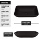 VIGO Black Sottile Rectangular MatteShell™ Glass Bathroom Vessel Sink