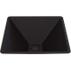 VIGO Black Serato Square MatteShell™ Glass Bathroom Vessel Sink