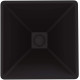 VIGO Black Serato Square MatteShell™ Glass Bathroom Vessel Sink