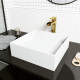 Bryant Square Matte Stone Vessel Bathroom Sink