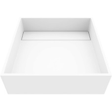 Montauk Square Matte Stone Vessel Bathroom Sink