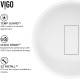 Bryant Round Matte Stone Vessel Bathroom Sink