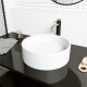 Bryant Round Matte Stone Vessel Bathroom Sink