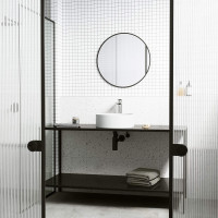 Starr Round Matte Stone Vessel Bathroom Sink