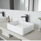 VIGO Jasmine Matte Stone Vessel Bathroom Sink